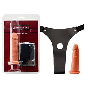 Cinta Peniana Reforçada com Prótese Realísticas - 15 X 3,50cm Dominatrixxx