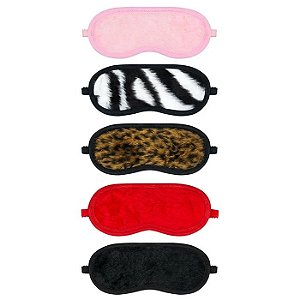 Venda Arredondada para Olhos Sensual Em Pelúcia Disponível em 5 Cores - La Pimienta