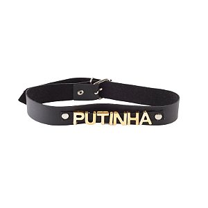 Coleira Personalizada Putinha - Brasil Fetiche
