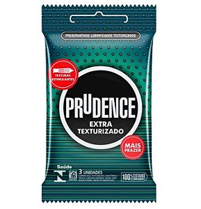 Preservativo Extra Texturizado Com 3 Unidades - Prudence