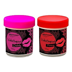 Vela Beijável Hot  45g  Disponível em 2 Sabores - La Pimienta