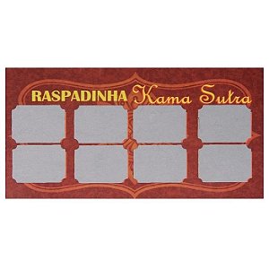 Raspadinha Kama Sutra Pack com 10 unidades - K Import & Export