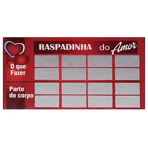 Raspadinha do Amor Pack com 10 unidades - K Import & Export