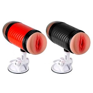 Masturbador Vagina e Ânus com Ventosa Double Pump Super Forte II - Disponível em 2 Cores - Sexy Import
