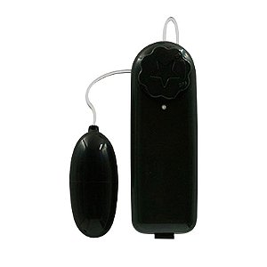 Vibrador Ó Feminino Bullet Estimulador com Controle Remoto com Fio - Preto - Sexy Import