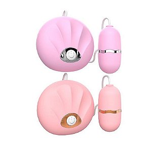 Vibrador Bullet em Formato de Concha com Cápsula Estimuladora de Clitóris e Ponto G  - Sexy Import