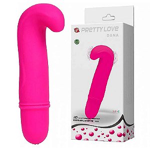 DANA Vibrador Feminino de Ponto G com 10 Níveis de Vibração - Rosa - Pretty Love