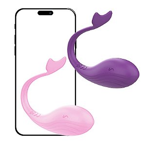Whale Vibrador Bullet em Formato de Baleia- À Longa Distância -  Controle via APP - Disponível em 2 Cores - Sexy Import