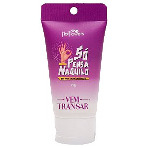 Gel Facilitador Anal Só Pensa Naquilo - Hot Flowers 25g