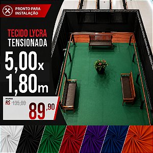 Tecido Lycra Tensionada 5,00 X 1,80 Metros