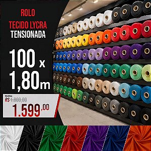 Rolo Malha Lycra Tensionada com 100 metros
