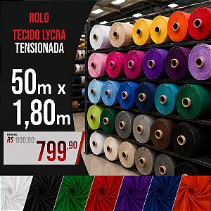 Rolo Malha Lycra Tensionada com 50 metros