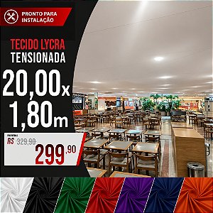 Tecido Lycra Tensionada 20,00 X 1,80 Metros