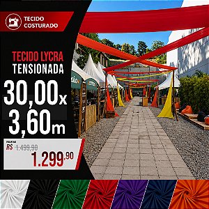 Tecido Lycra Tensionada 30,00 X 3,60 Metros (com costura)