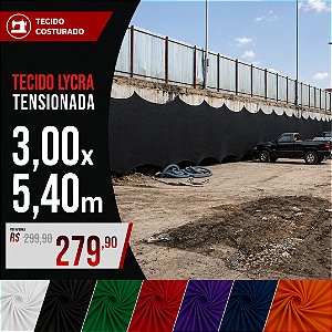 Tecido Lycra Tensionada 3,00 X 5,40 Metros (com costura)