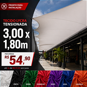 Tecido Lycra Tensionada 3,00 X 1,80 Metros