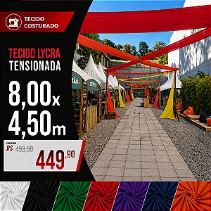 Tecido Lycra Tensionada 8,00 X 4,50 Metros (com costura)
