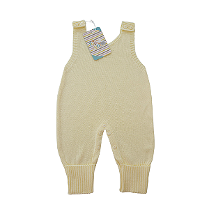 Salopete Pé Reversível - Amarelo Pastel