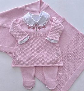 Saída Maternidade Baby Jasmin - Rosa