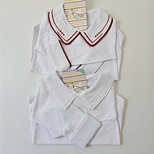 Body Bordado Sobreposto Poá - Branco