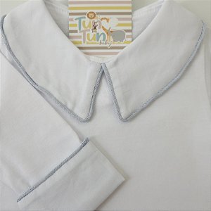 Body Gola com Viés - Azul Salina