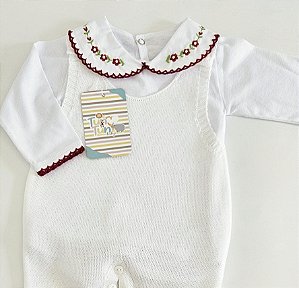 Body Florzinha com Picueta - Vermelho