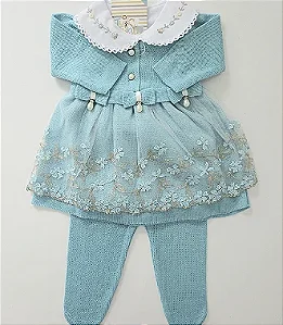 Conjunto Princess - Verde Água