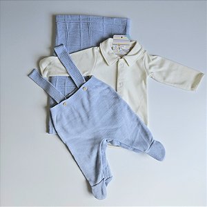 Saída Maternidade Baby Bernardo - Azul