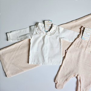 Saída Maternidade Baby Algodão Doce - Mescla Salmão