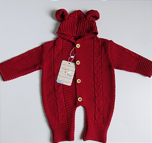 Macacão Orelhinha - Vermelho