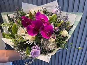 Buquê Nobre e elegante com orquídea pink