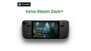 Console Portátil Valve Steam Deck 256GB 16GB RAM Tela 7" - Preto (Carregador 3 Pinos)