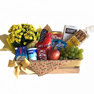 Caixote para cesta de presente