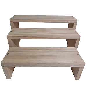 Trio de Escadinha para doces/ amigurumi e decoração