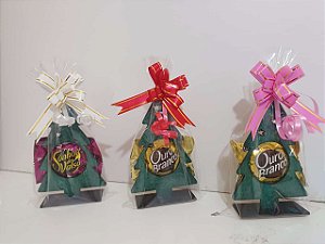 Lembrancinha em mdf de Natal (Já com o bombom, embalagem e fitilho) FMS MadeirArtt