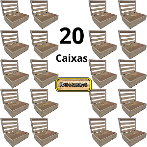 20 Caixas de madeira pinus para cesta de café da manhã, dia dos namorados, pais, mães fms_madeirartt