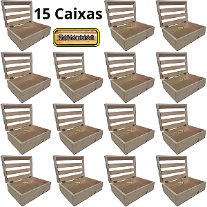 15 Caixas de madeira pinus para cesta de café da manhã, dia dos namorados, pais, mães fms_madeirartt