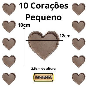 10 Cestas em Formato de Coração P para Datas Comemorativas