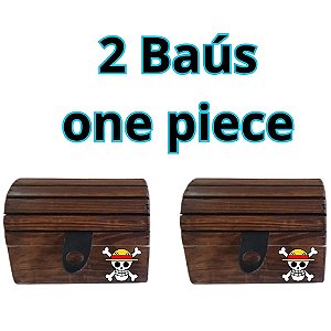 2 Baús One Piece Envernizado de madeira pinus FMS MadeirArtt