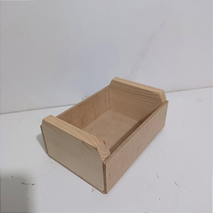 Caixotinho Mini cesta de madeira pinus e mdf
