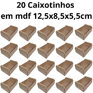 20 Caixotinhos Mini cesta de madeira pinus e mdf