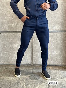 Calça Super Skinny Alfaiataria [Marinho]