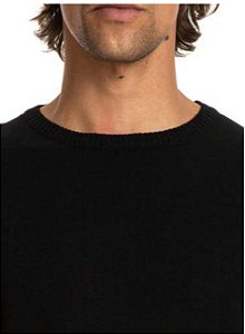 Sueter tricô 100 % algodão preto