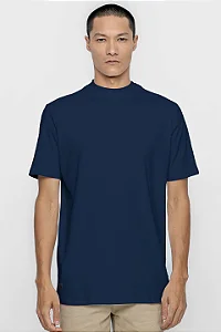 Camiseta Gola Alta Premium Marinho