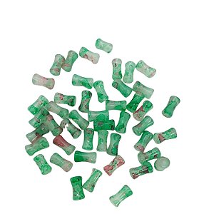 Contas - Entremeio de Murano verde mesclado