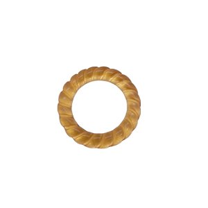Argola de Resina – Salmão Translúcido - 3,3cm