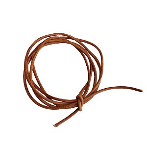 Couro Liso Natural Caramelo - 3mm Com 90 mts