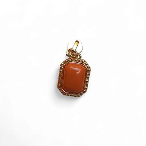 Cursor de Zíper com Pingente - Pedra Coral