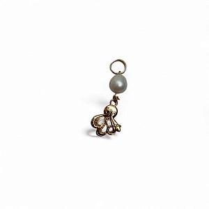 Ponteira Pérola de Água Doce com Pingente - Polvo