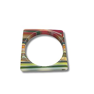 Pulseira Quadrada de Resina - Colorida